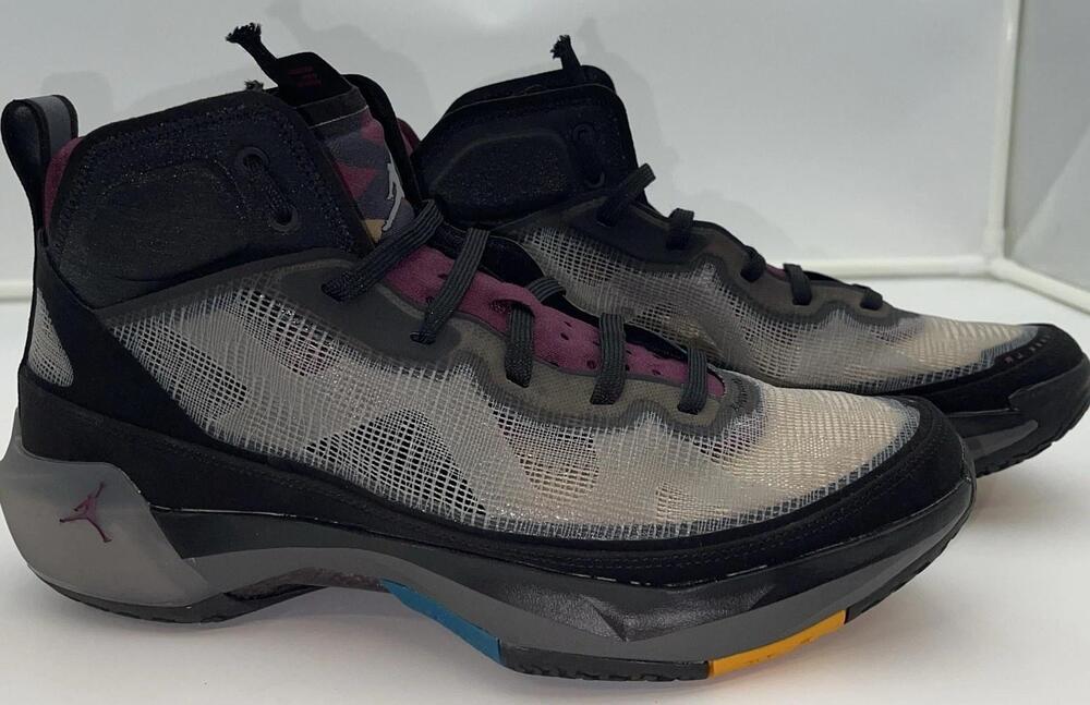 Jordan Air Jordan XXXVII Shoes Mens Size 11.5 Black Multicolor Basketball DD6958